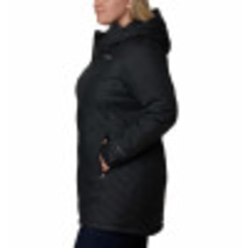 Columbia Women's Heavenly Long Hooded Jacket, Black, Small