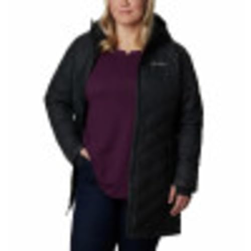 Columbia Women's Heavenly Long Hooded Jacket, Black, Small