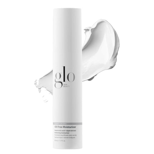 Glo Skin Beauty Oil Free Moisturizer - Lightweight Moisturizing Face Cream Powered by Hyaluronic Acid & Algae Extract for a Balanced, Conditioned & Clear Complexion