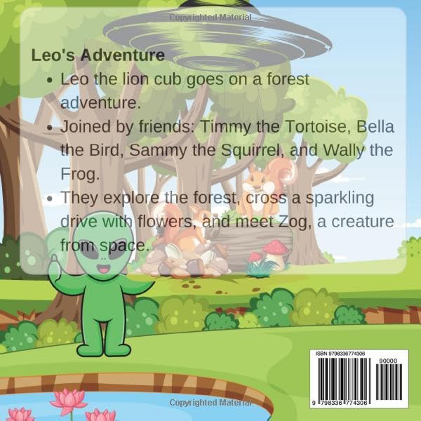 Leo's Big Adventure in the Forest: A cute story about a young lion and his friends in the forest