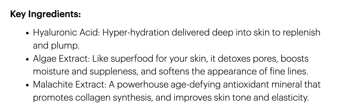 Glo Skin Beauty Oil Free Moisturizer - Lightweight Moisturizing Face Cream Powered by Hyaluronic Acid & Algae Extract for a Balanced, Conditioned & Clear Complexion