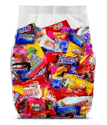 Ultimate Bulk Candy Assortment – 3 lbs of Assorted Mars & Hershey Chocolate Variety Pack – Individually Wrapped Fun Size Bulk Candy – Perfect Chocolate Mix for Pinata Fillers, Party Favors, Candy Dish Fillers, Basket Filler Candy, and More!