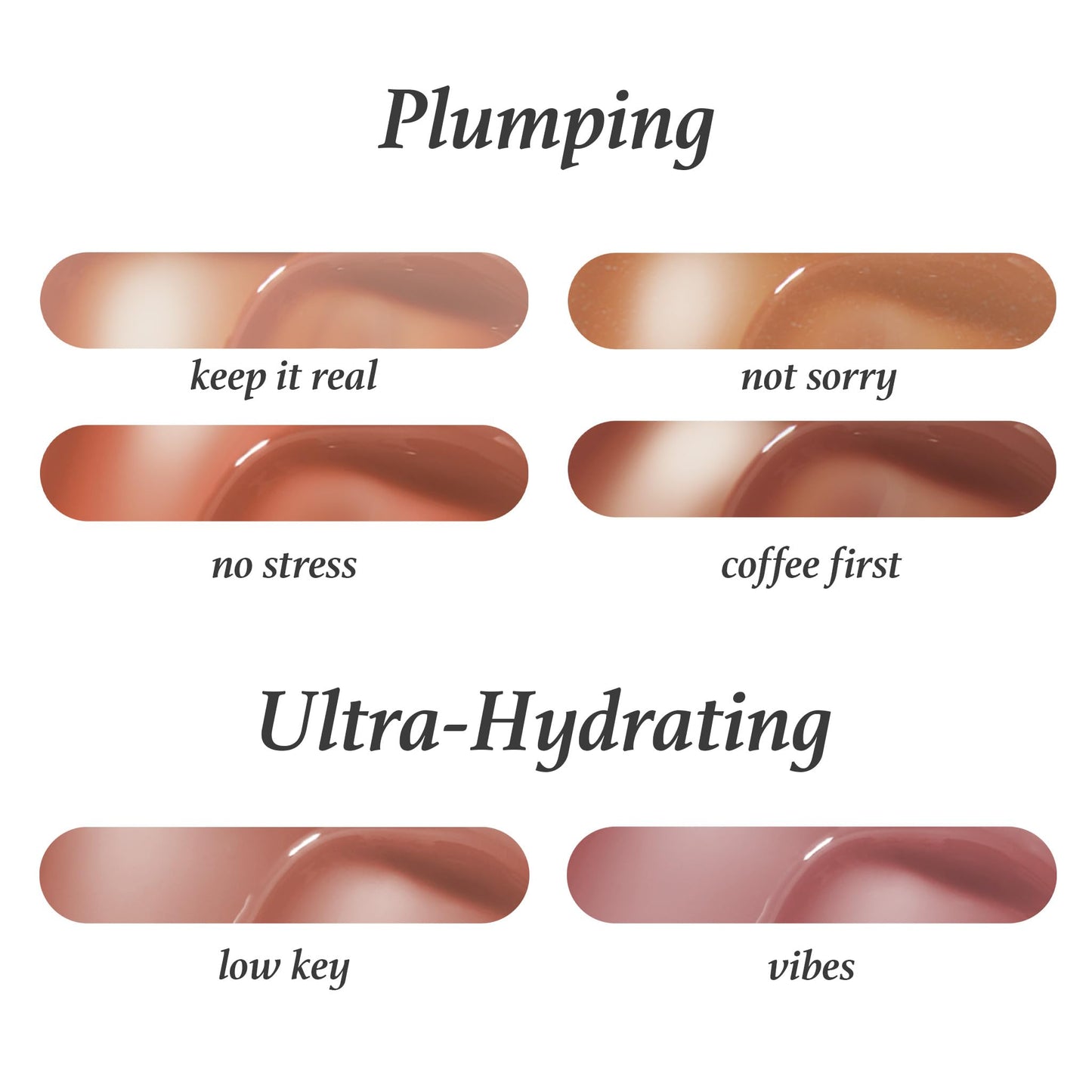 Julep So Plush Hydrating Lip Gloss - Low Key- High-Shine Hydrating Lightweight Lip Color - Non-Sticky Formula - Vitamin E Soothes and Repairs Lips