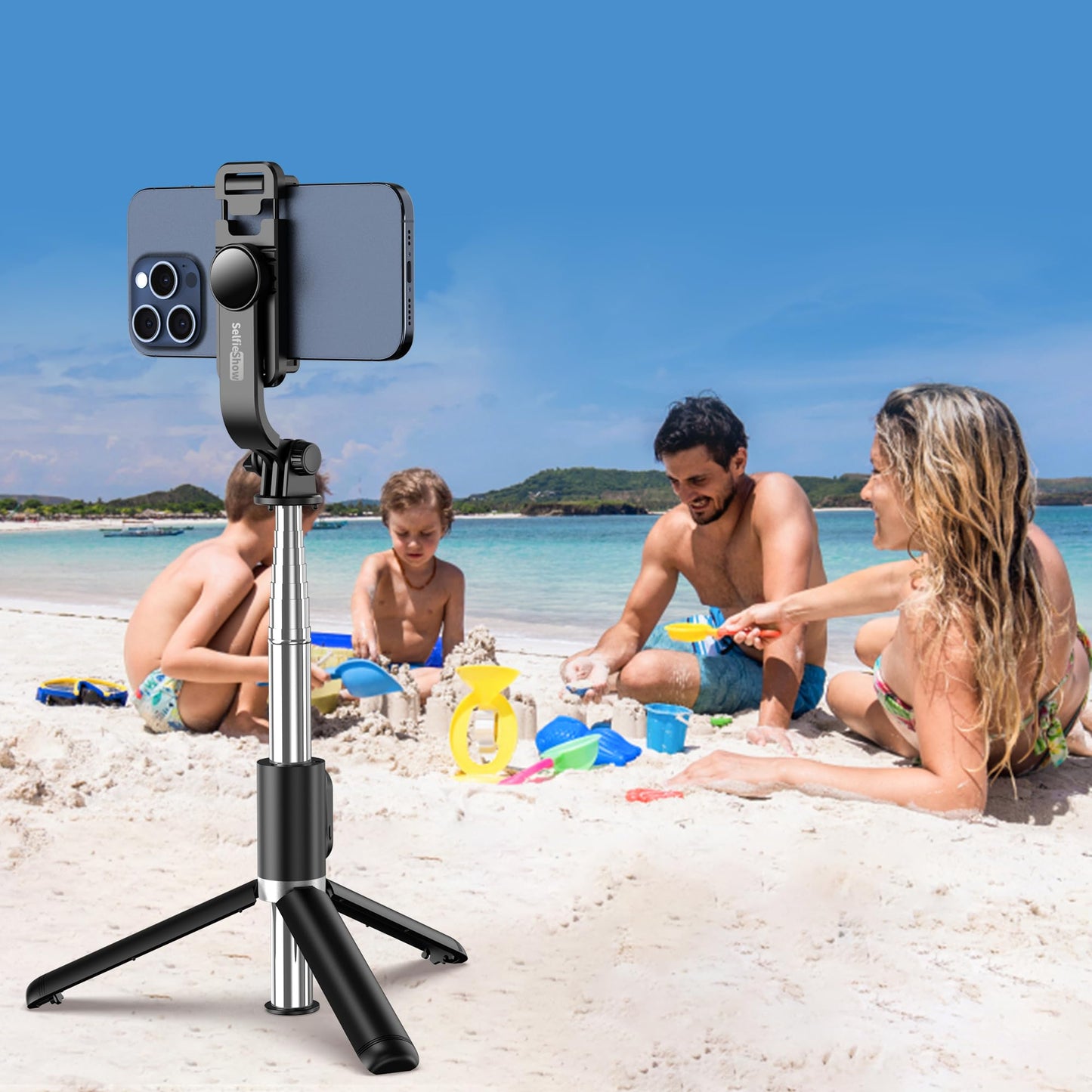 Selfie Stick Tripod, All in One Extendable & Portable Selfie Stick with Wireless Remote Compatible with iPhone 14 13 12 11 pro Xs Max Xr X 8 7, Galaxy Note10/S20/S10/OnePlus 9/9 PRO etc